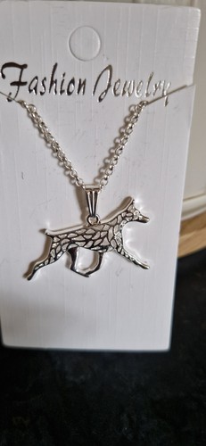 Cute doberman dog necklace - cute,