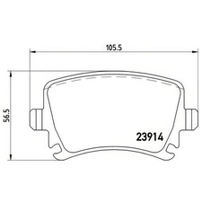 BREMBO P85073 Brake Pad Set