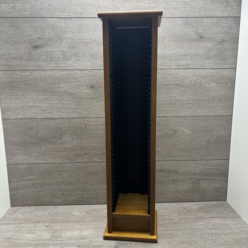 Vintage wooden wood storage - cd,