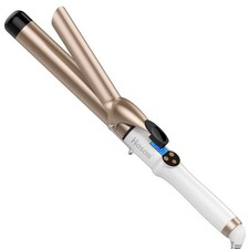 Hoson 25mm Curling Tongs, Long Barrel Curling Iron for Long Hair, Professional 