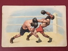 EARLY 1900s BOXING POSTCARD -