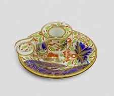 Chamberlains Worcester chamberstick, Imari, c. 1810.