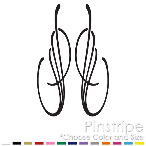 Pinstripe set chopper bike - chopper,