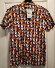 The Beatles Ben Sherman Shirt Mens Small 60s Casuals Button Up Short Sleeve NEW