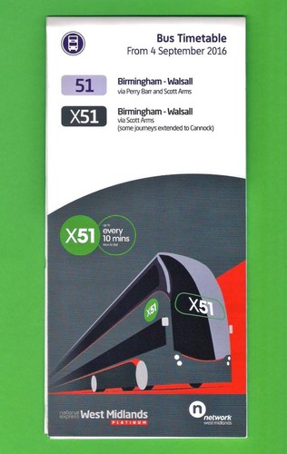 Bus timetable nat ex - timetable, west