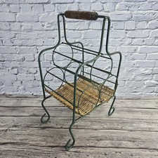 Vtg Formed Steel Wire Rattan