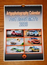 Ford Escort MK1 Rallying Rallycar A4 calendar 2026 Artgophotography