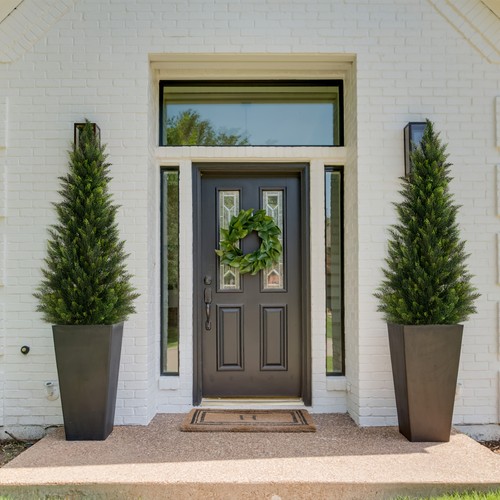 Set artificial potted - of, 2