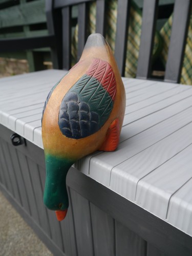 Wooden duck hand - wooden, carved