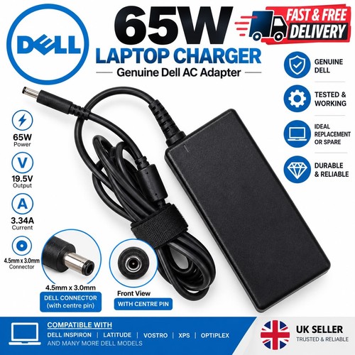 Genuine dell 65w laptop - 65w,