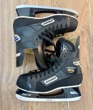 Bauer Supreme 1000 Ice Hockey Skates UK Size 8, Black Pre-Owned Great Condition