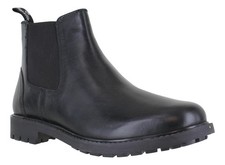 Hoggs Of Fife Banff Mens Black Smart Country Pull On Dealer Chelsea Ankle Boots