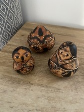 Vintage Peruvian Etched Carved