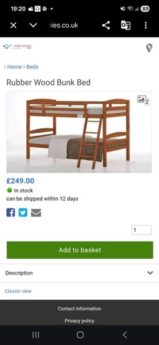 Used bunk bed