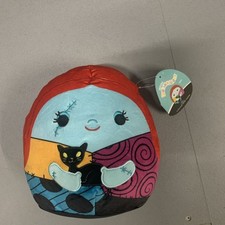 Squishmallows 8" Disney Nightmare Before Christmas Sally with Black Cat - New