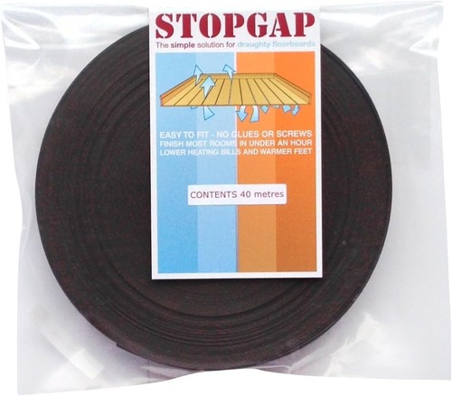 Stopgap floorboard draught - stopgap,