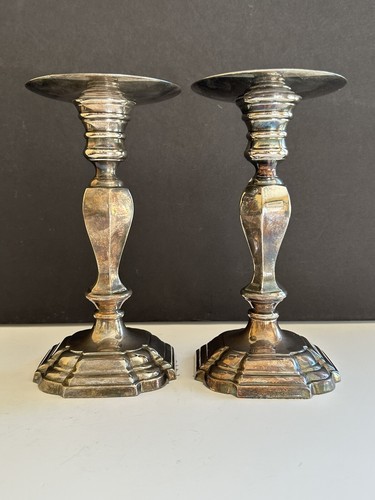 Silver plated pillar candle - plated,