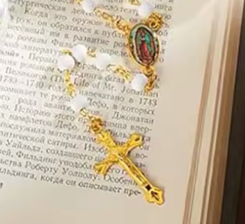 Scented rosary white red - scented,