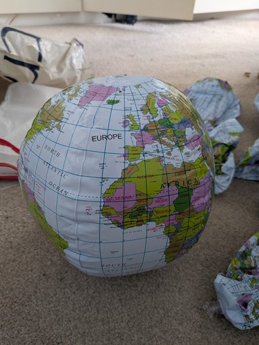 Inflatable world globes - inflatable, globes.
