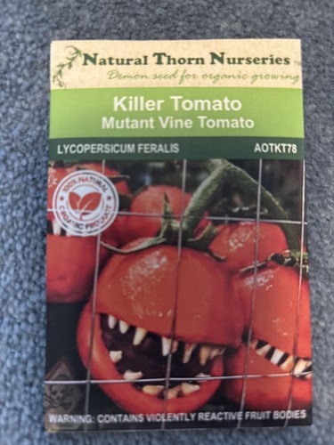 Plant horror movie seed packet - plant,
