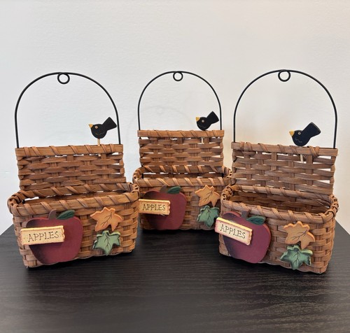Vintage wall basket set - basket,