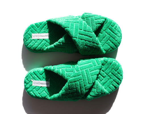 Primark slippers green - slippers,,
