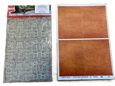Busch HO7418 Concrete Paving Slab & Jarvis Medium Brick Sheets OO/HO Scale