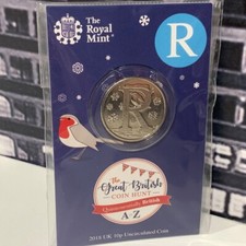 Royal Mint Alphabet Letter R Robin 10p Coin 2018 A to Z Uncirculated Carded