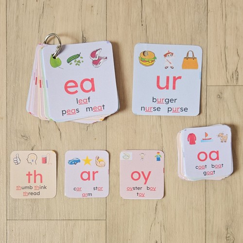 Phonics flash cards - flash,