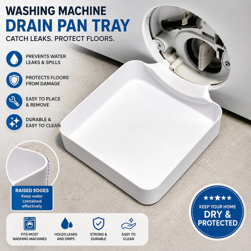 Washing machine drainage tray - machine,