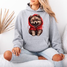 Pomeranian Dog Womens Hoodie
