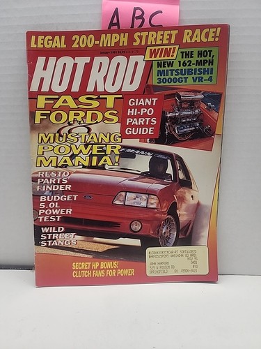 Jan 1991 hot rod magazine - jan.,