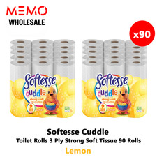 90x Toilet Rolls 3 Ply Quilted