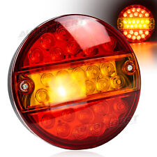 12- 24V LED 5.5" ROUND HAMBURGER TAIL LAMP LIGHT LORRY TRUCK CAR VAN TRAILER BUS