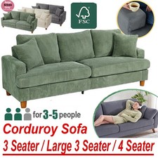 3/4 Seater Corduroy Sofa Jumbo