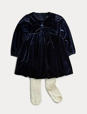 Mark Spencer Velvet Bow Dress