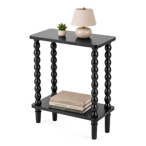 Tier narrow side table - 2-tier,