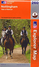 Nottingham, Vale of Belvoir (OS Explorer... by Ordnance Survey Sheet map, folded
