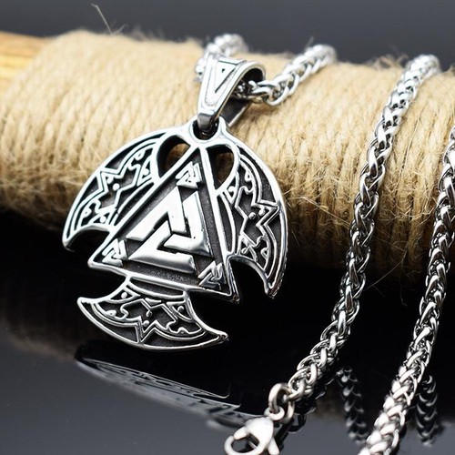 Viking axe necklace - viking, northrune