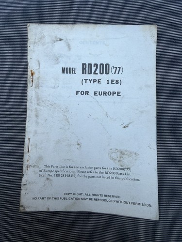 Genuine yamaha rd200 1977 - genuine,