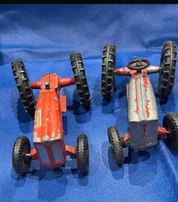 Vintage Lone Star Tractors X 2 Die Cast Models Farm Vehicles