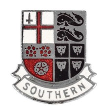 Vintage Old The Southern Railway SR Company Crest Enamel Brooch Badge