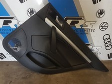 SKODA Octavia MK2 1Z Drivers Side Rear Black Leather Door Card 2004 to 2012