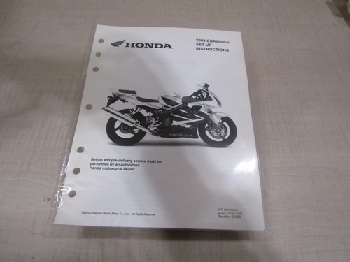 2003 honda cbr600f4i oem - honda,