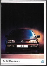 Volkswagen Golf GTi Anniversary Mk3 Limited Edition 1996 UK Market Brochure