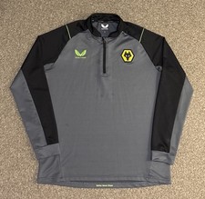 Wolverhampton Wanderers 1/4 Zip Training Top, Large, Very Good Condition