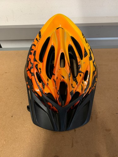 Cross cycling helmet orange - helmet, &