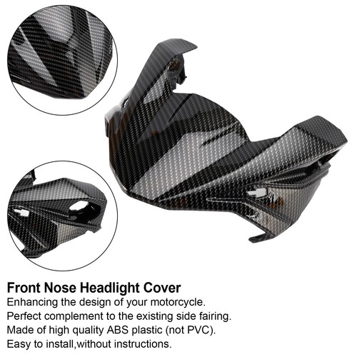 Carbon front nose headlight - front,