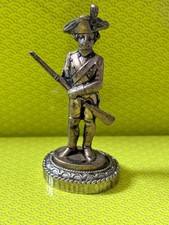 Vintage Napoleonic Bronze Miniature Soldier Figure