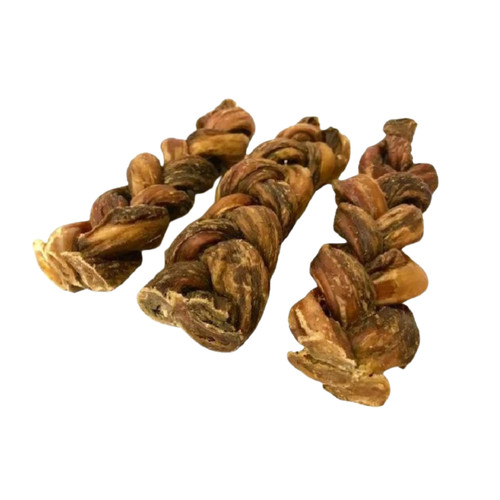 Premium braided bulls pizzles - braided,